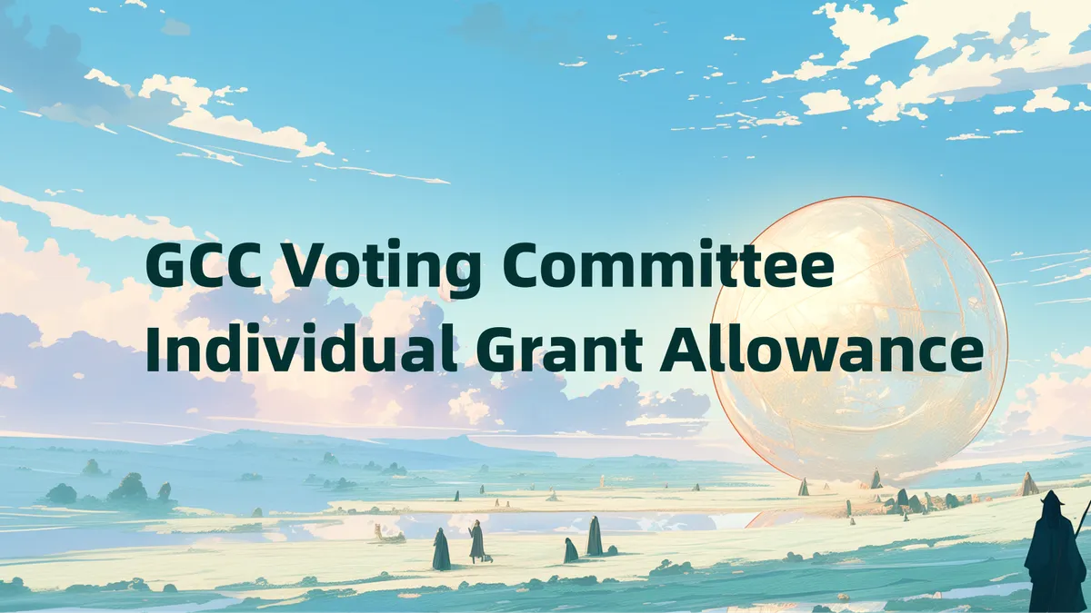 GCC Voting Committee Individual Grant Allowance