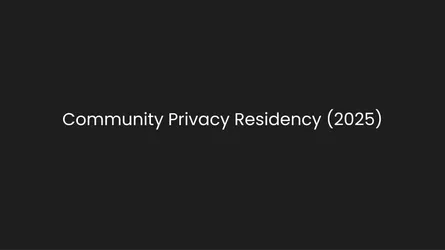 Community Privacy Residency